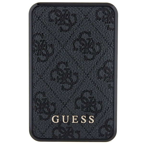 Guess PowerBank 18W - 4G Leather Metal Logo - 10000 mAh - Black - GUPB10DP4GEGK