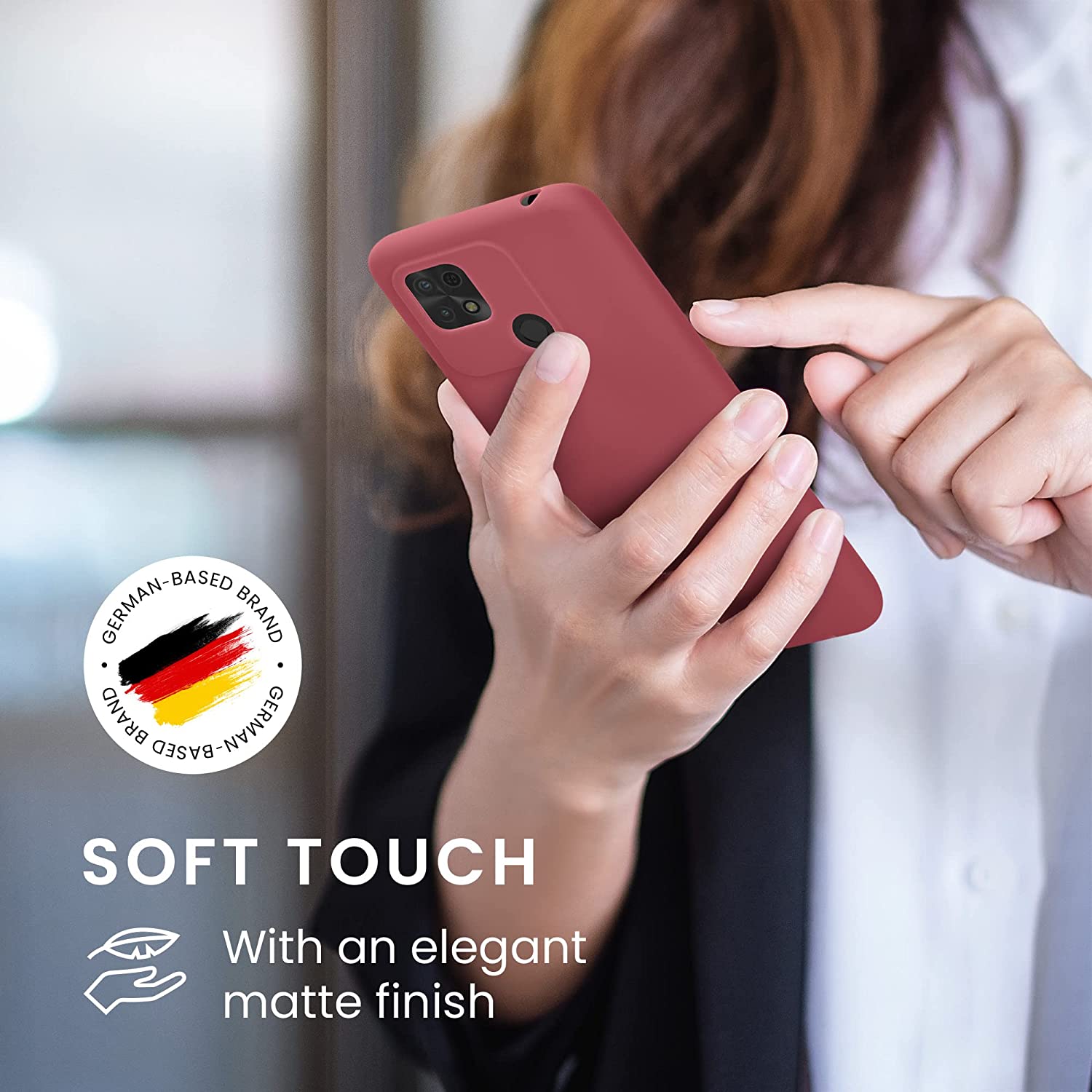 KW Xiaomi Xiaomi Redmi 10C Θήκη Σιλικόνης TPU - Dark Rose - 59231.167