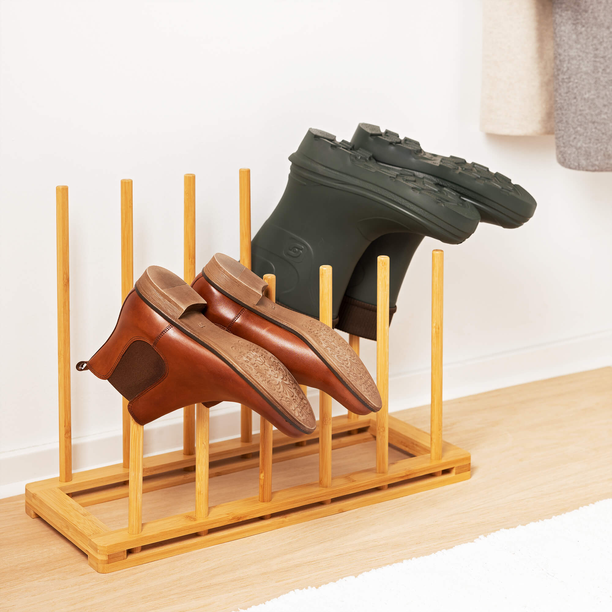 Navaris Ξύλινη Βάση Στήριξης για Παπούτσια - Light Brown - 56090.01
