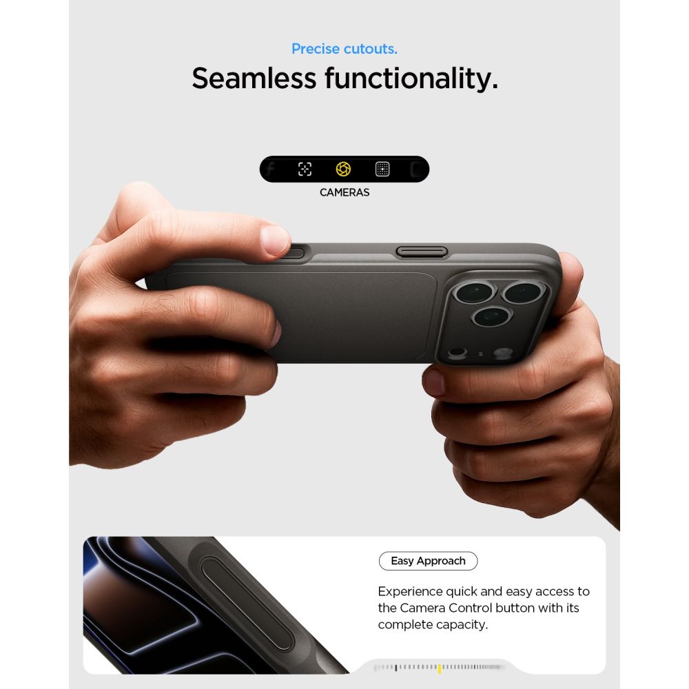 Spigen iPhone 18 Pro Max / iPhone 17 Pro Max - Σκληρή Θήκη με MagSafe - Thin Fit Mag - Gunmetal