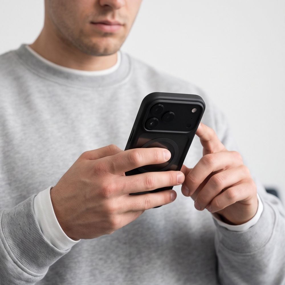 Tech-Protect iPhone 18 Pro Max / iPhone 17 Pro Max - Σκληρή Θήκη με Πλαίσιο Σιλικόνης MagSafe και 2 Αντιχαρακτικά Γυαλιά Οθόνης - MagOne CC - Black / Clear