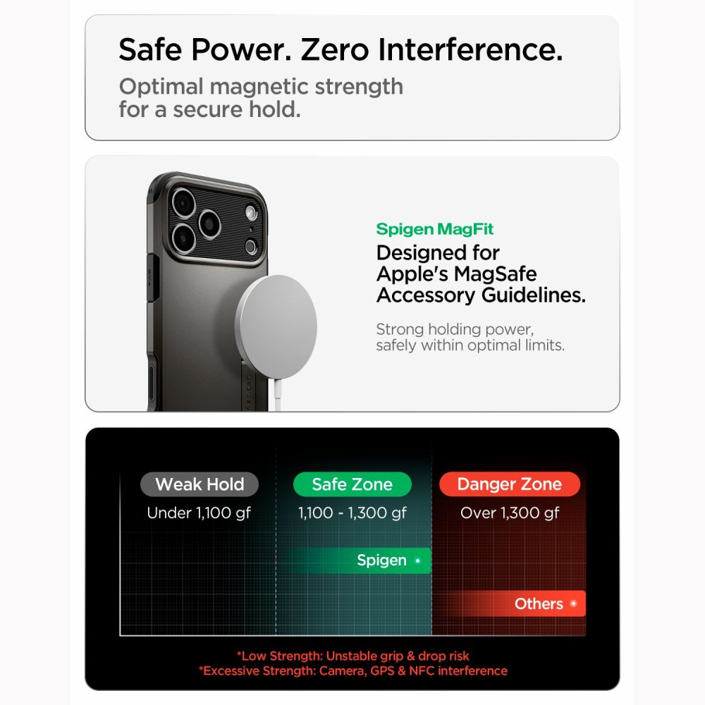 Spigen iPhone 18 Pro Max / iPhone 17 Pro Max - MagSafe Σκληρή Θήκη με Πλαίσιο Σιλικόνης και Σταντ - Tough Armor T Mag - Gunmetal