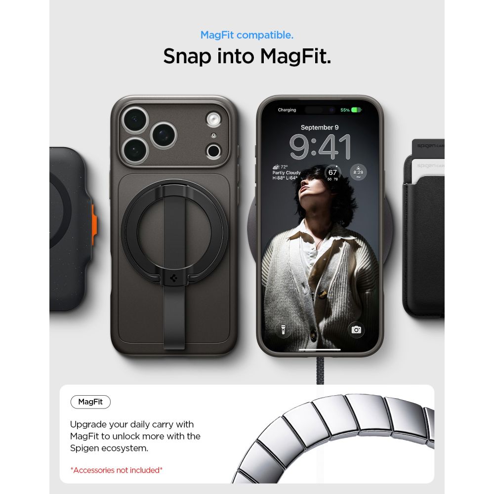 Spigen iPhone 18 Pro Max / iPhone 17 Pro Max - Σκληρή Θήκη με MagSafe - Thin Fit Mag - Gunmetal