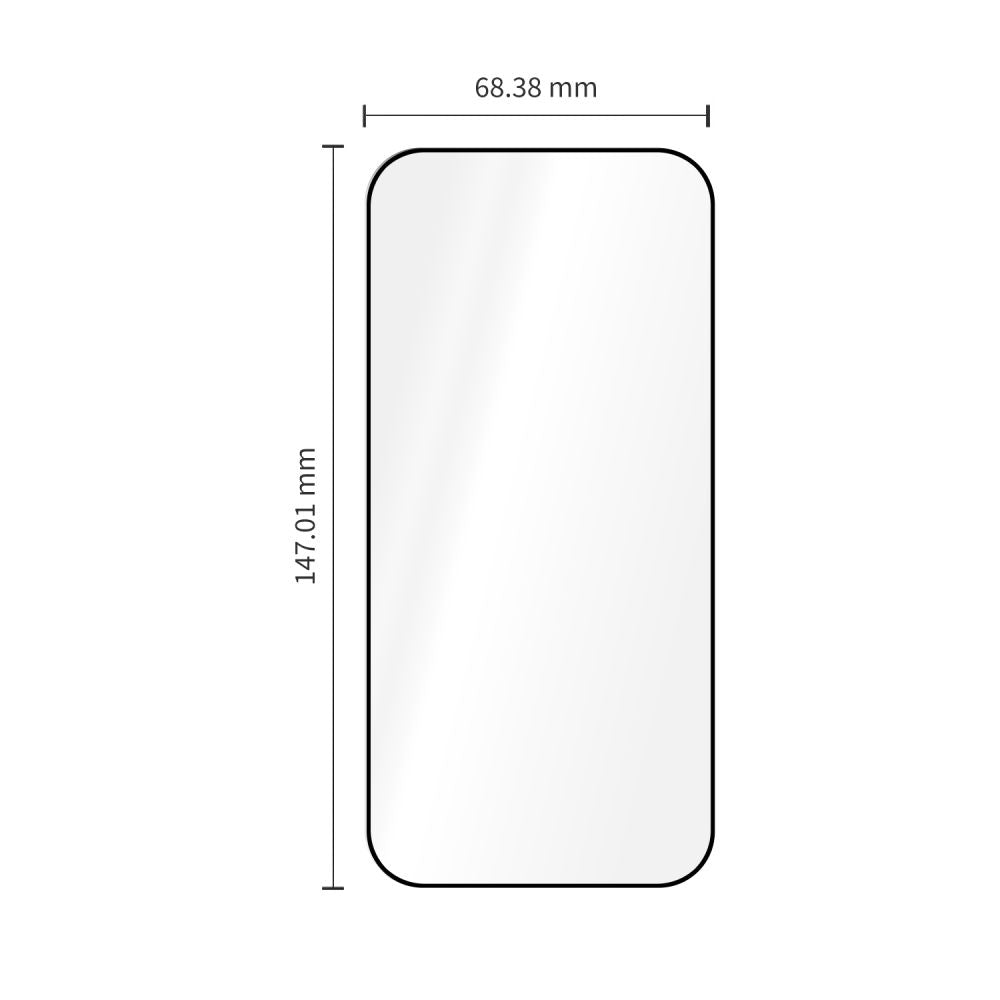 Tech-Protect iPhone 18 Pro / iPhone 17 Pro - Σετ με 2 Full Screen Αντιχαρακτικά Γυαλιά Οθόνης με Οδηγό Τοποθέτησης - Quick Set Plus - Black