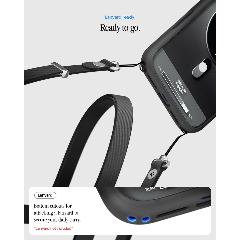 Spigen iPhone 18 Pro Max / iPhone 17 Pro Max - Σκληρή Θήκη με Πλαίσιο Σιλικόνης Και MagSafe - Ultra Hybrid Classic - Classic Black