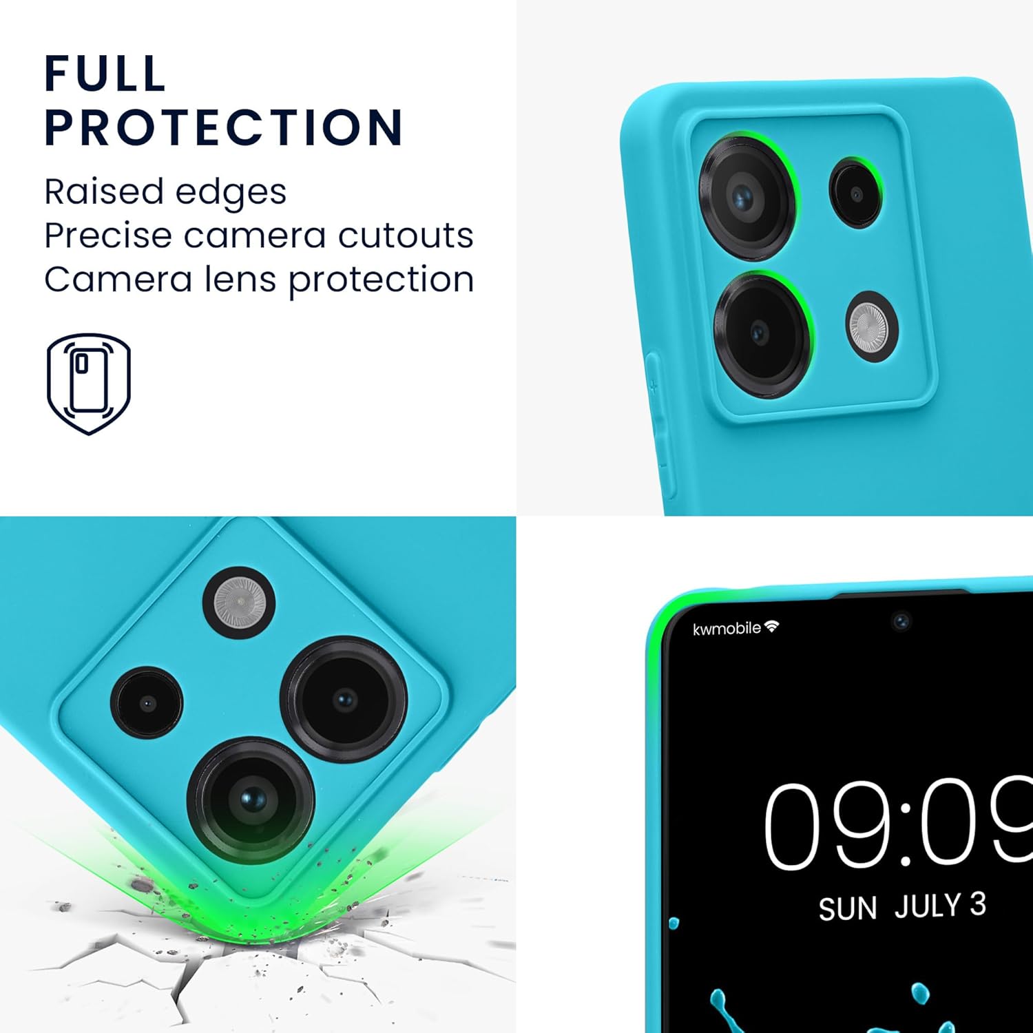 KW Xiaomi Redmi Note 13 Pro 5G / Poco X6 5G Θήκη Σιλικόνης TPU - Cool Glacier