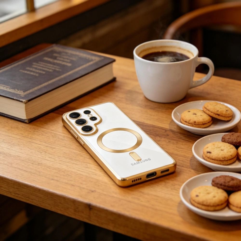 Tech - Protect Samsung Galaxy S26 Ultra - Θήκη Σιλικόνης TPU με MagSafe - MagFlex - Clear / Shiny Gold