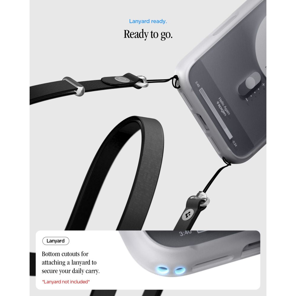 Spigen iPhone 18 Pro / iPhone 17 Pro - Σκληρή Θήκη με Πλαίσιο Σιλικόνης Και MagSafe - Ultra Hybrid Classic - Classic Silver