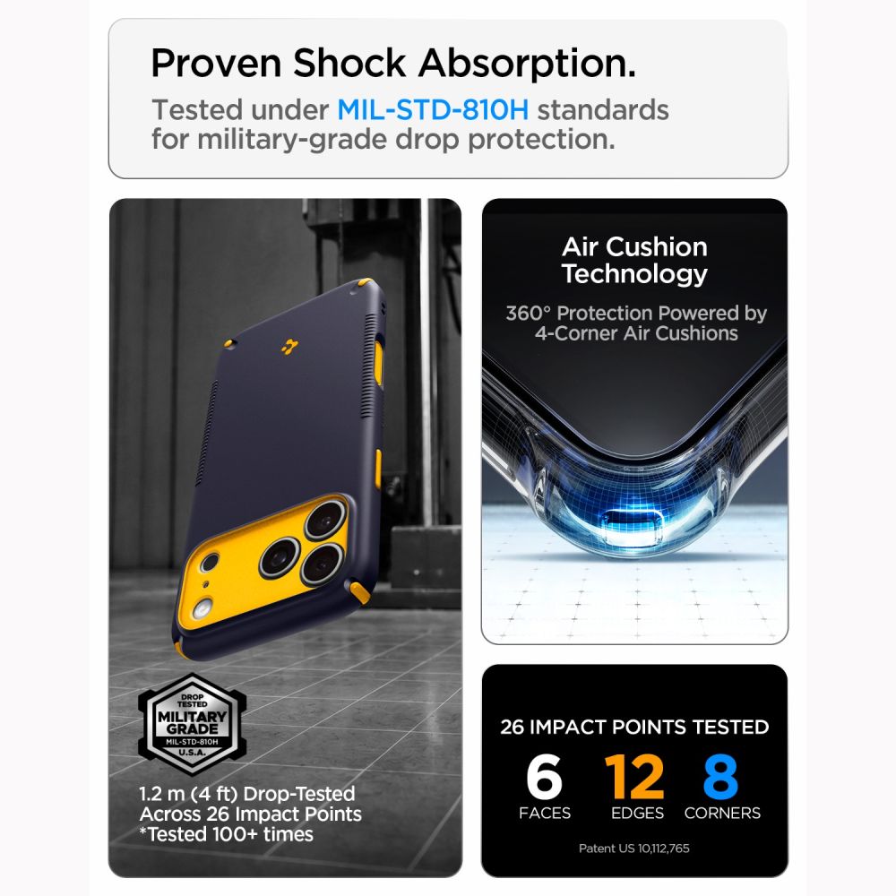 Spigen iPhone 18 Pro / iPhone 17 Pro - Σκληρή Θήκη με Πλαίσιο Σιλικόνης και MagSafe - Nano Pop Hybrid Mag - Blueberry Nany