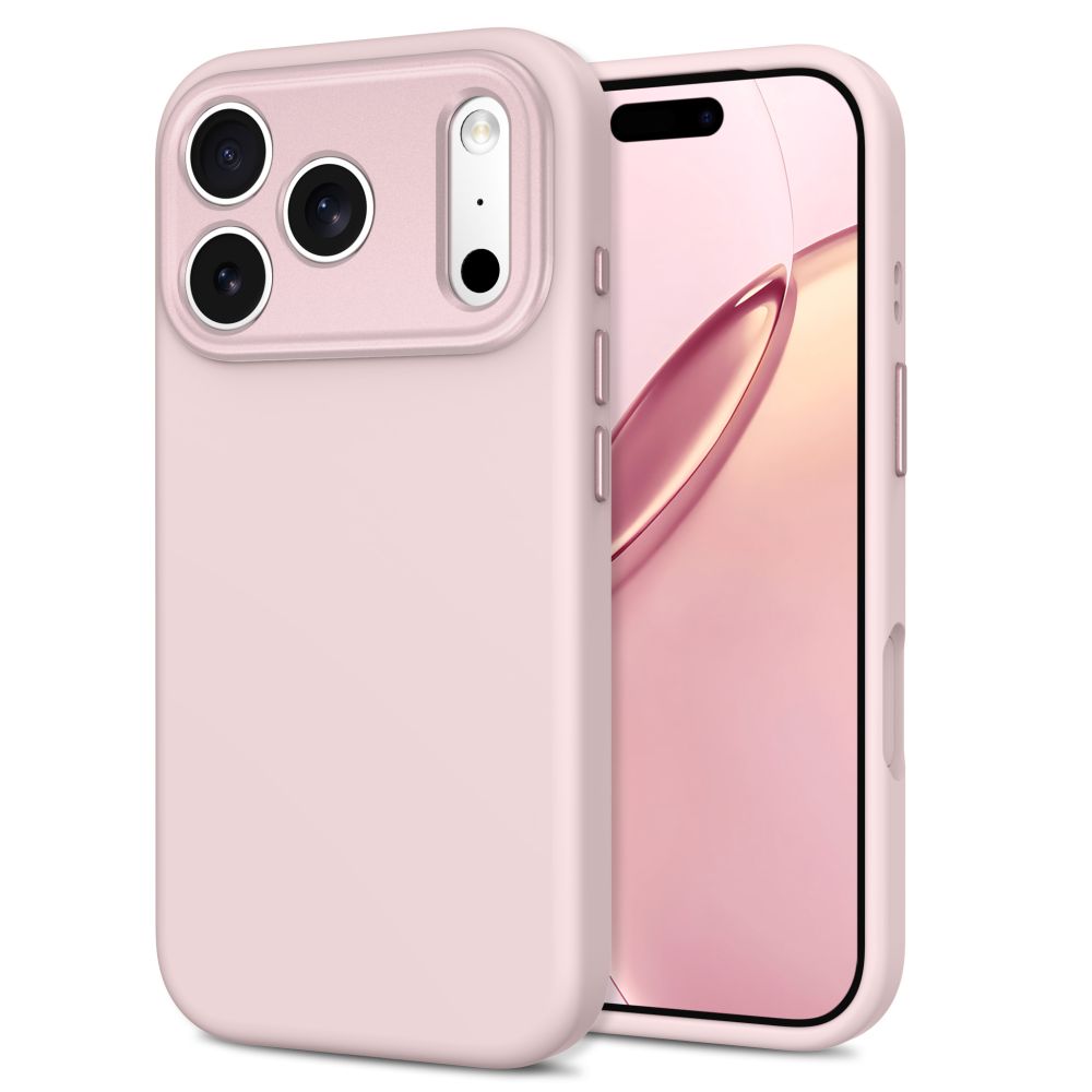 Tech-Protect iPhone 18 Pro / iPhone 17 Pro - Σκληρή Θήκη με Πλαίσιο Σιλικόνης και MagSafe - Uniq MagSafe CC - Soft Pink