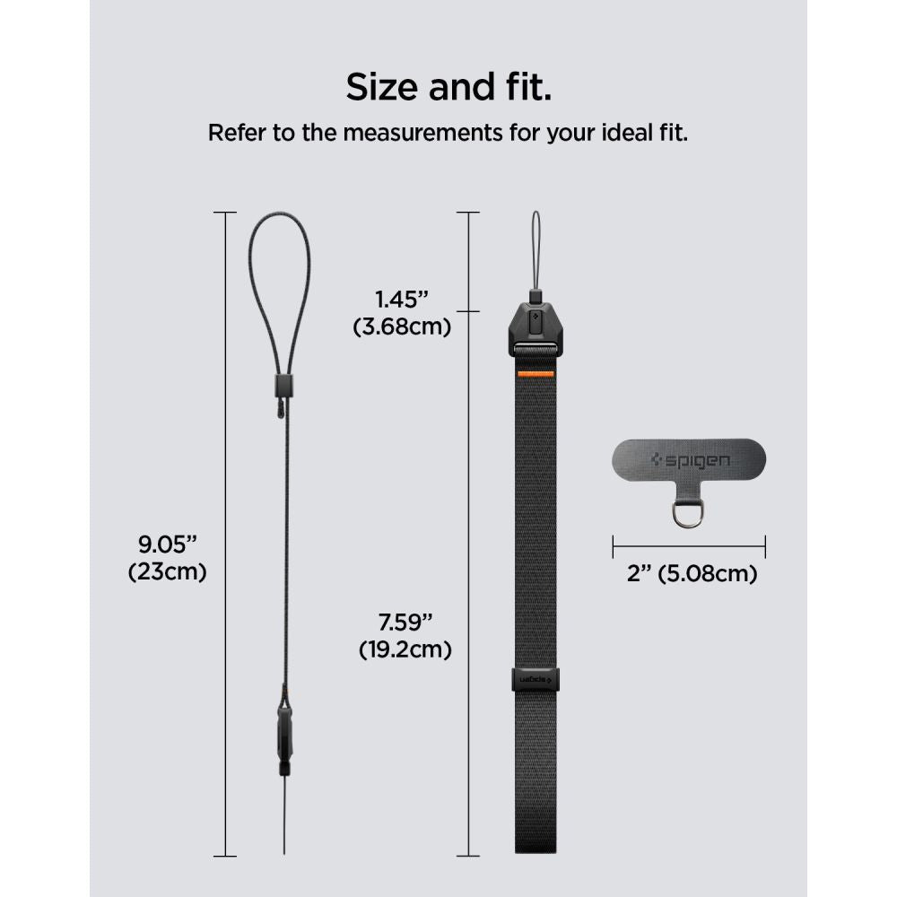 Spigen Universal Λουράκι Καρπού για Θήκη Κινητού - Black