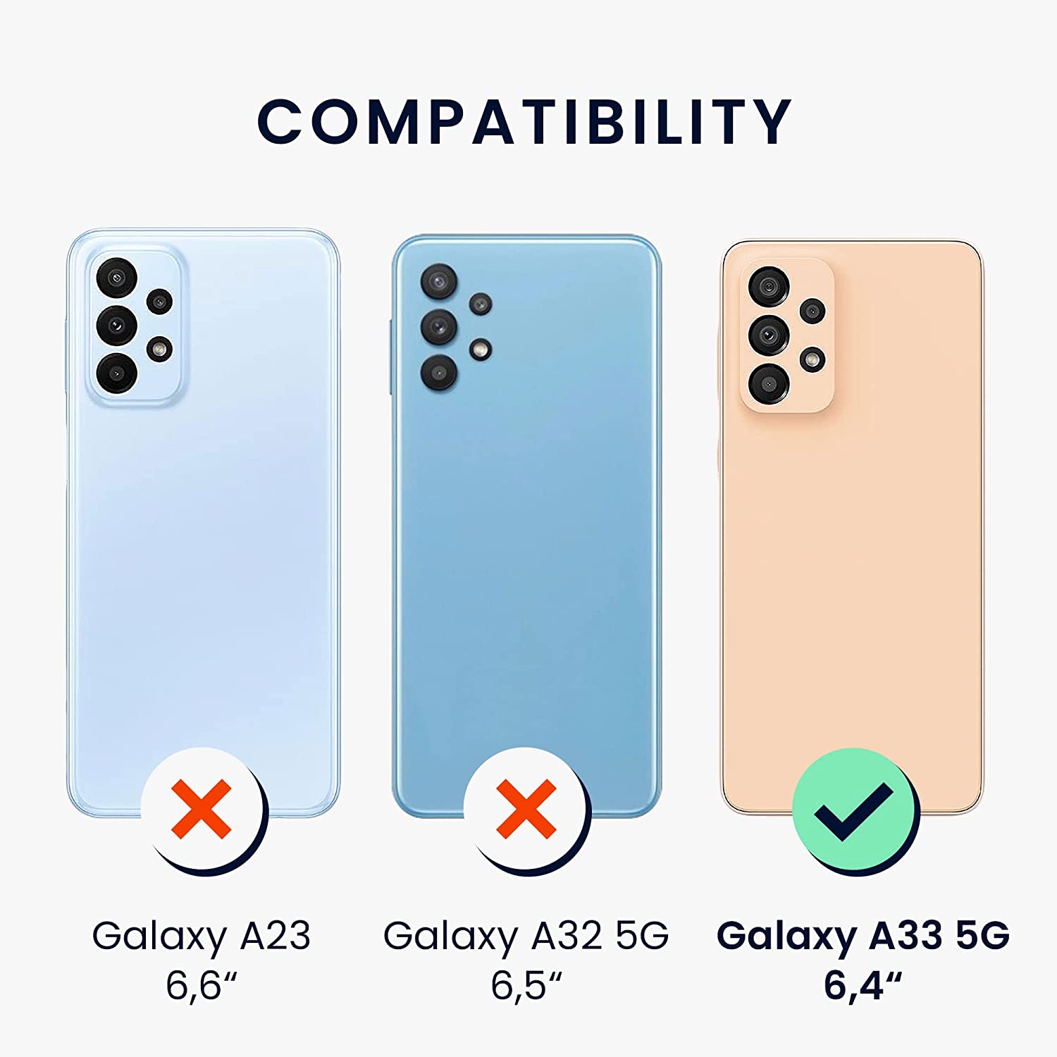 KW Samsung Galaxy A33 5G Θήκη Σιλικόνης TPU - White Matte - 57806.48