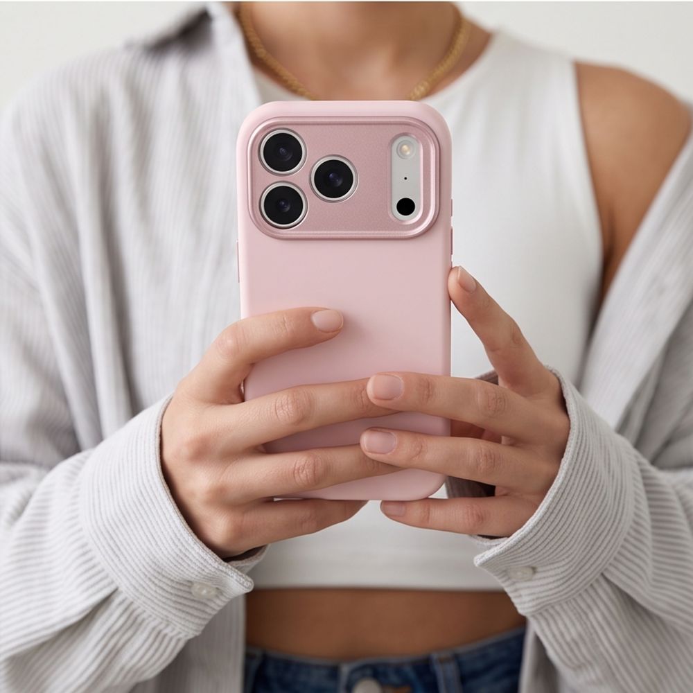 Tech-Protect iPhone 18 Pro / iPhone 17 Pro - Σκληρή Θήκη με Πλαίσιο Σιλικόνης και MagSafe - Uniq MagSafe CC - Soft Pink