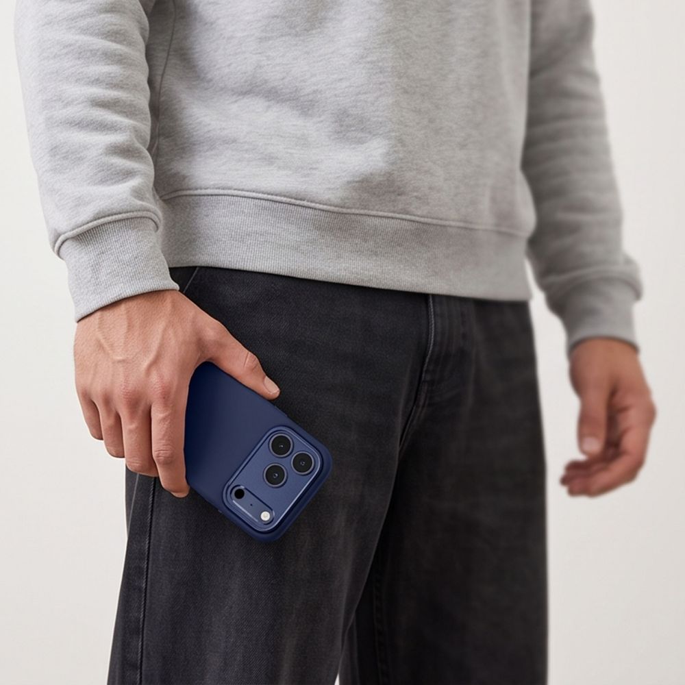 Tech-Protect iPhone 18 Pro / iPhone 17 Pro - Σκληρή Θήκη με Πλαίσιο Σιλικόνης και MagSafe - Uniq MagSafe CC - Deep Blue