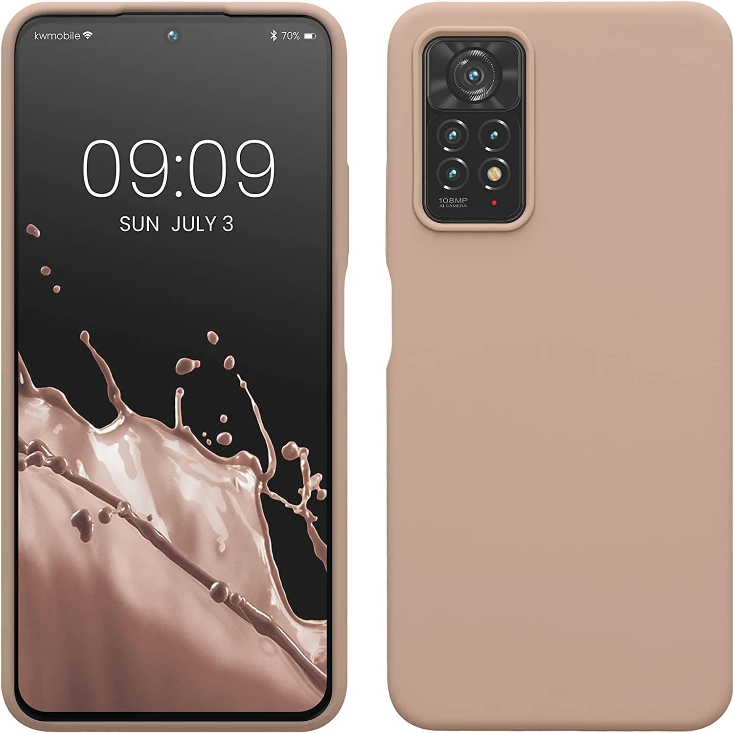 KW Xiaomi Redmi Note 11 Pro / Note 11 Pro 5G Θήκη Σιλικόνης Rubberized TPU - Dusky Pink - 57373.10