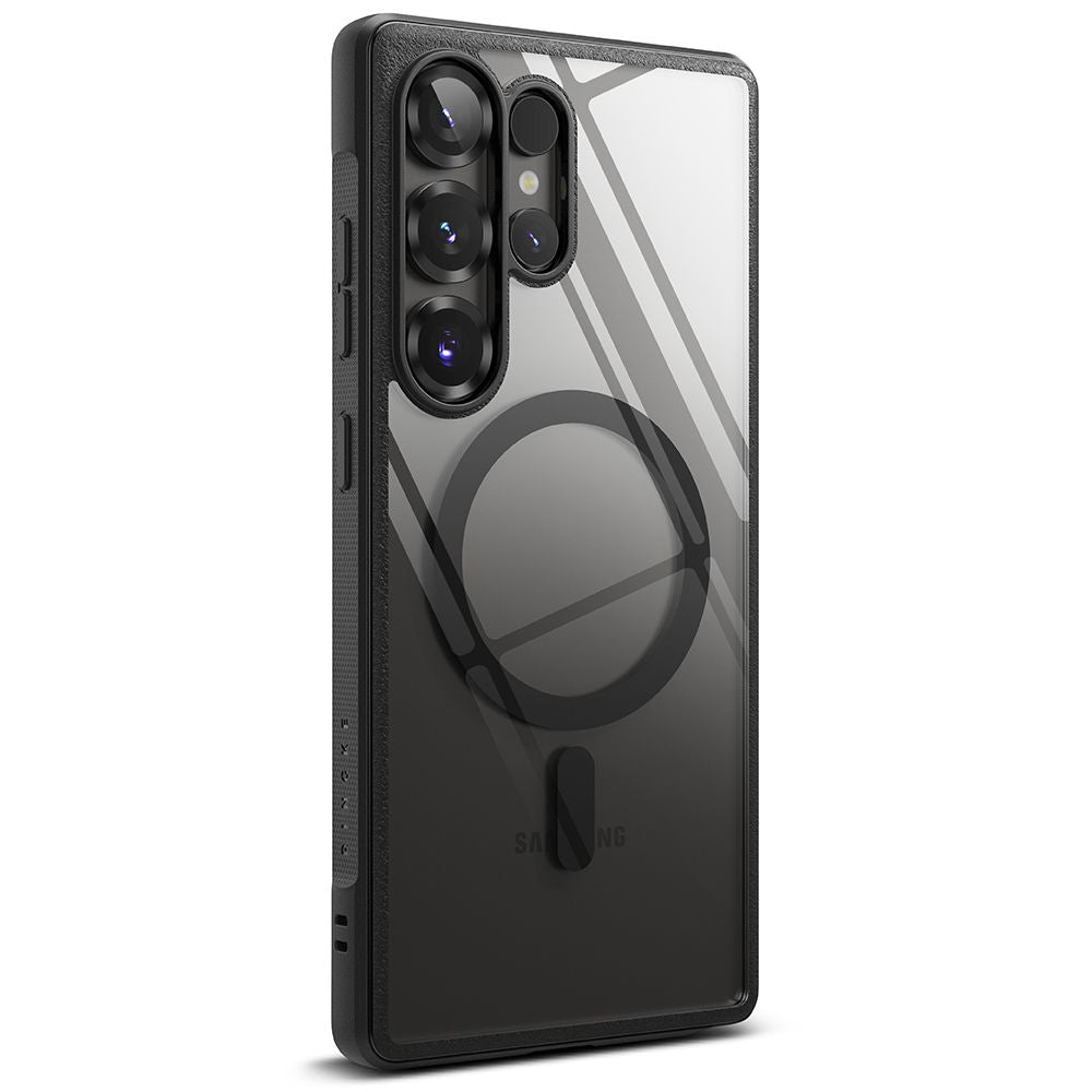Ringke Samsung Galaxy S25 Ultra Fusion Bold MagSafe Σκληρή Θήκη με Πλαίσιο Σιλικόνης και MagSafe - Black / Διάφανη