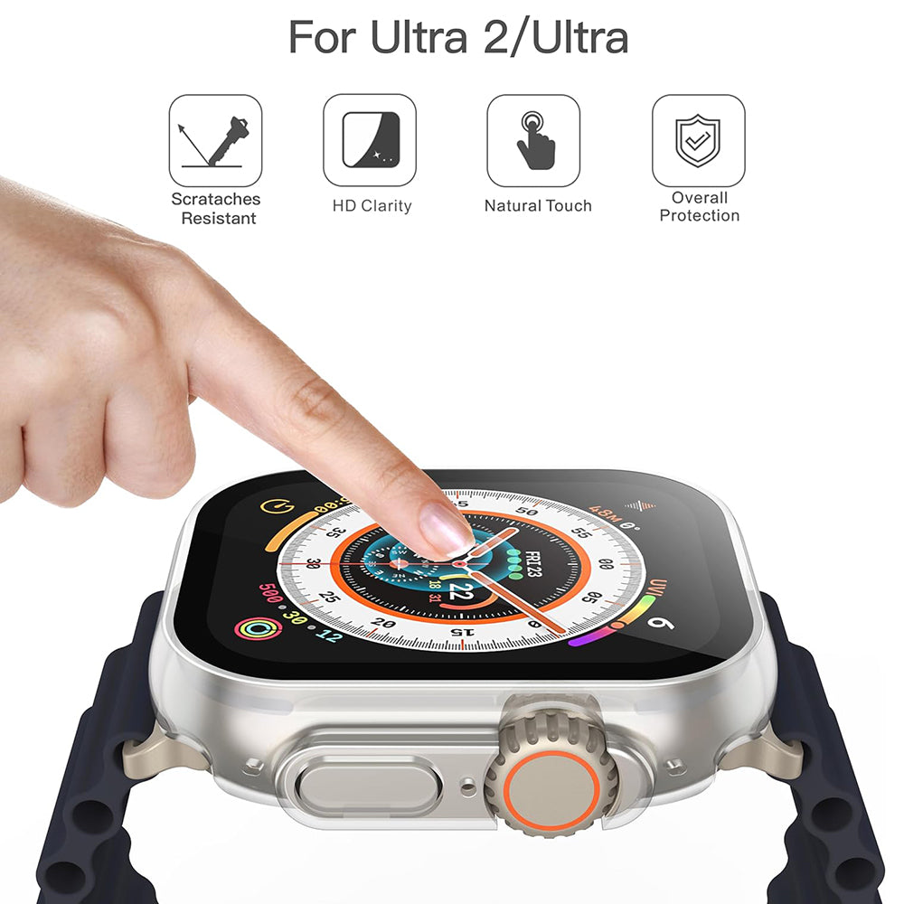 Techsuit Θήκη Apple Watch Ultra (1/2/3/4) - 49mm με Προστασία Οθόνης - Defense360 Pro - Clear