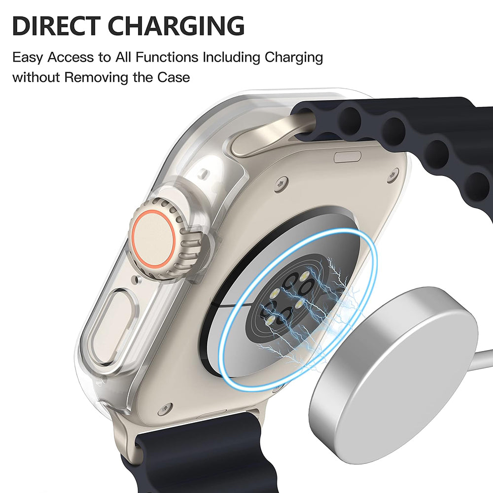 Techsuit Θήκη Apple Watch Ultra (1/2/3/4) - 49mm με Προστασία Οθόνης - Defense360 Pro - Clear