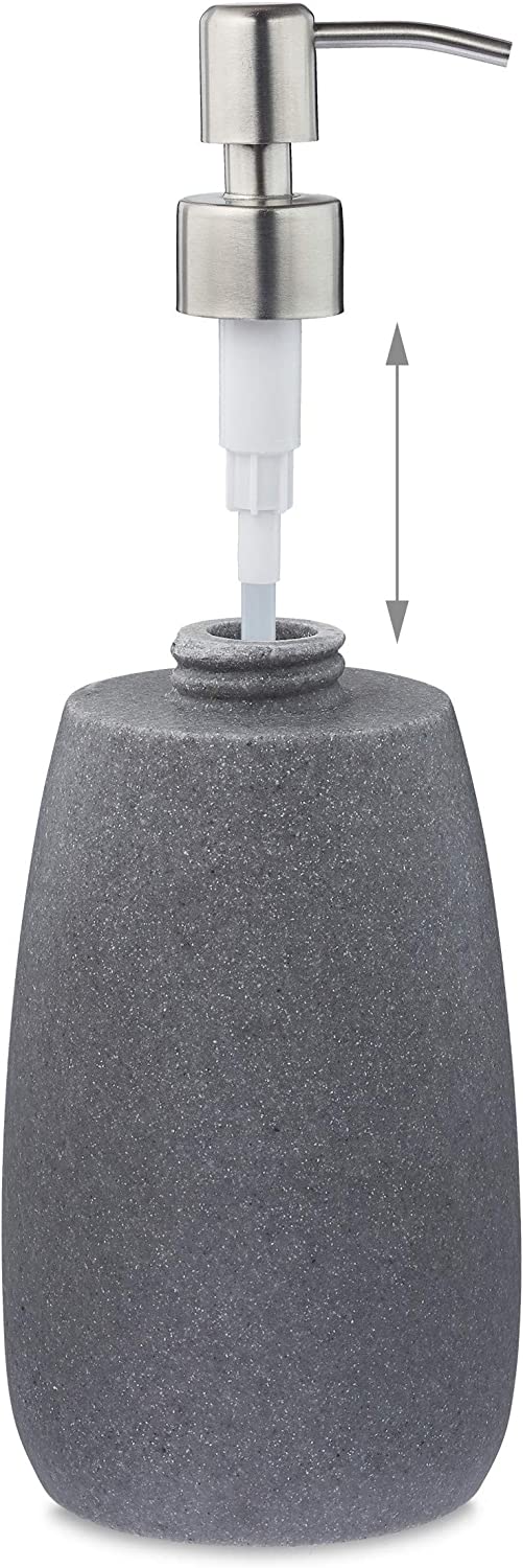 Relaxdays Σαπουνοθήκη Dispenser από Πολυρυτίνη - Grey - 4052025908652