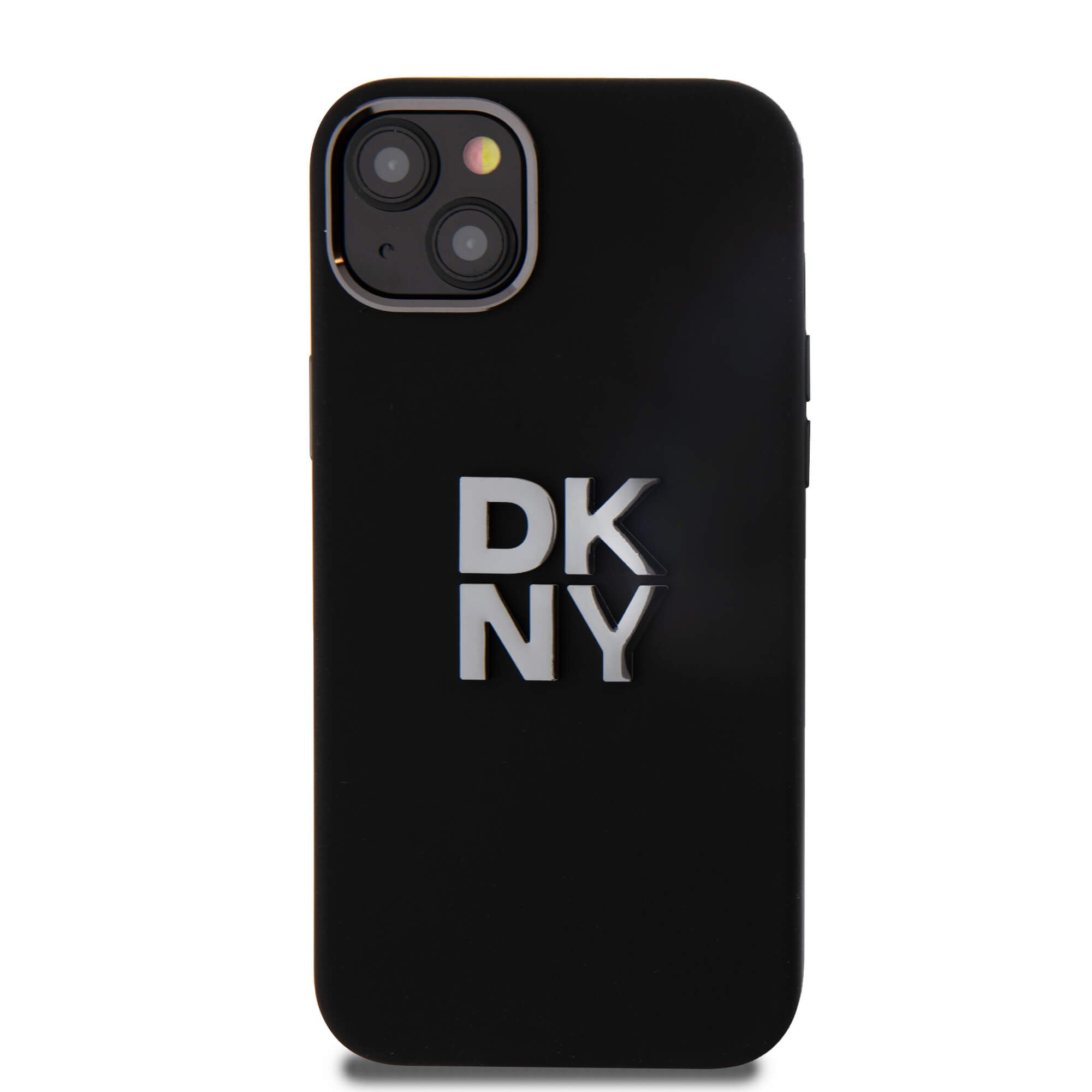 DKNY iPhone 15 Plus / 14 Plus - Liquid Silicone Metal Logo - Σκληρή Θήκη με Πλαίσιο Σιλικόνης - Black