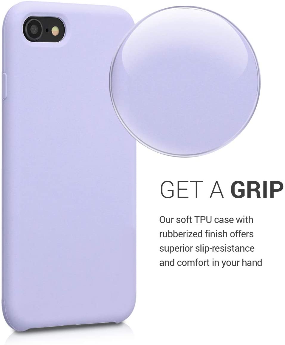 KW iPhone SE 2022 / SE 2020 / 7 / 8 Θήκη Σιλικόνης Rubber TPU - Light Lavender - 40225.139