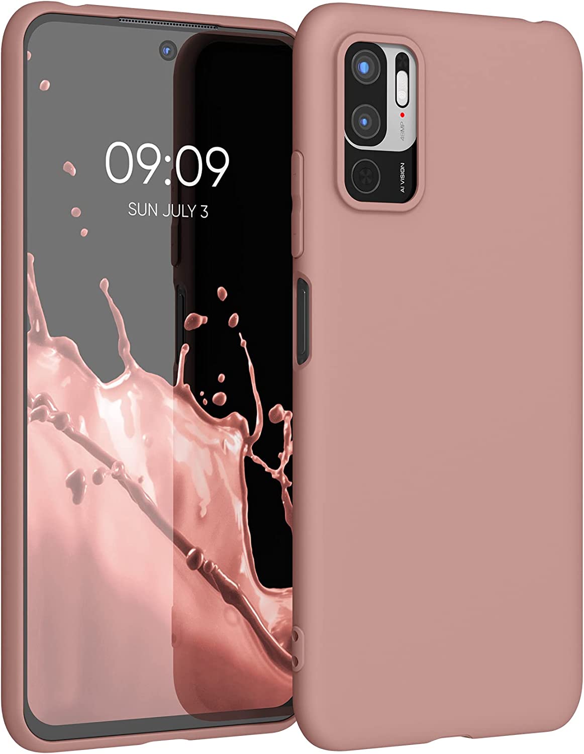KW Xiaomi Redmi Note 10 5G Θήκη Σιλικόνης TPU - Winter Rose - 54947.193