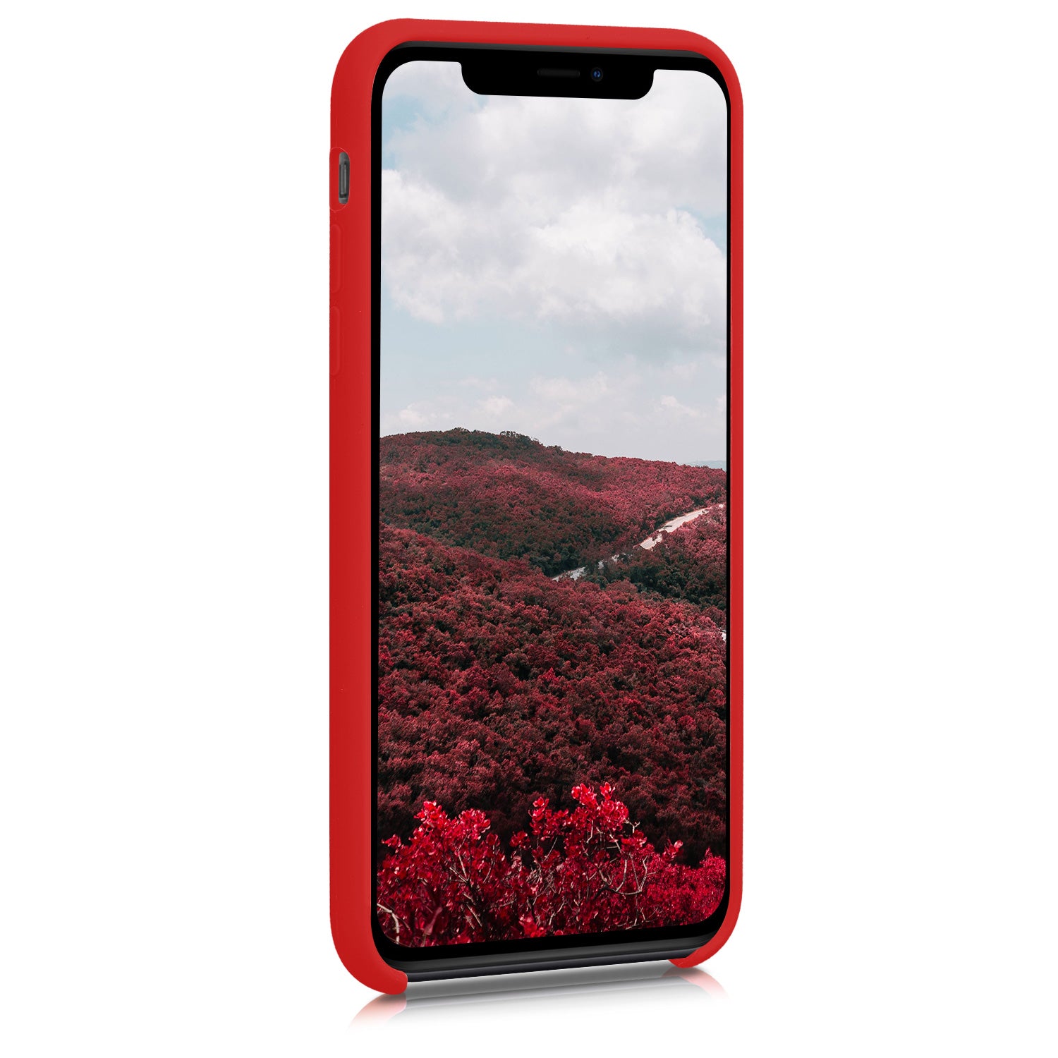 KW iPhone 11 Θήκη Σιλικόνης Rubber TPU - Red - 49724.09