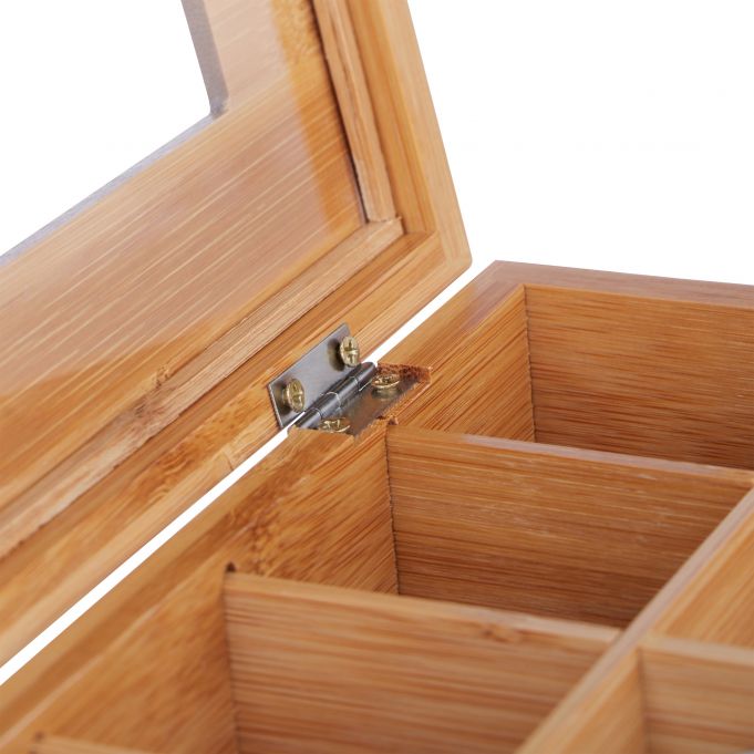 Relaxdays Ξύλινο Κουτί Αποθήκευσης για Κάψουλες Nespresso με 24 Διαμερίσματα - Natural - 4052025242060