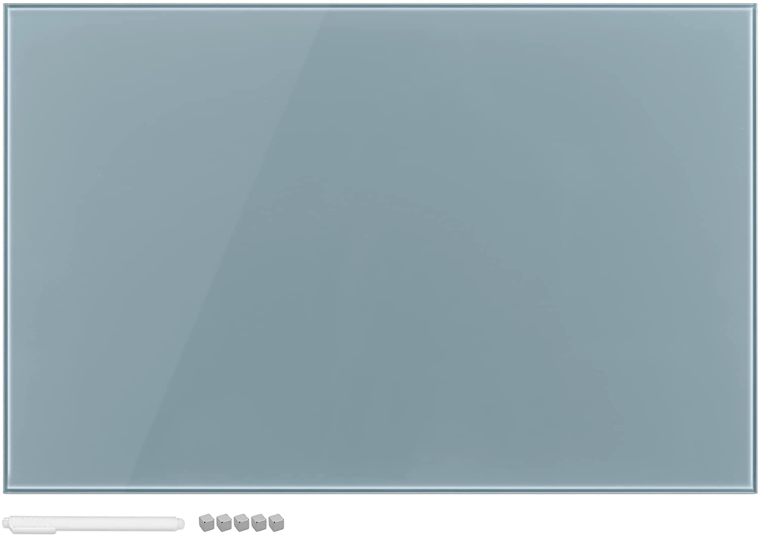 Navaris Μαγνητικός Γυάλινος Πίνακας - 60 x 40cm - Grey - 49647.22