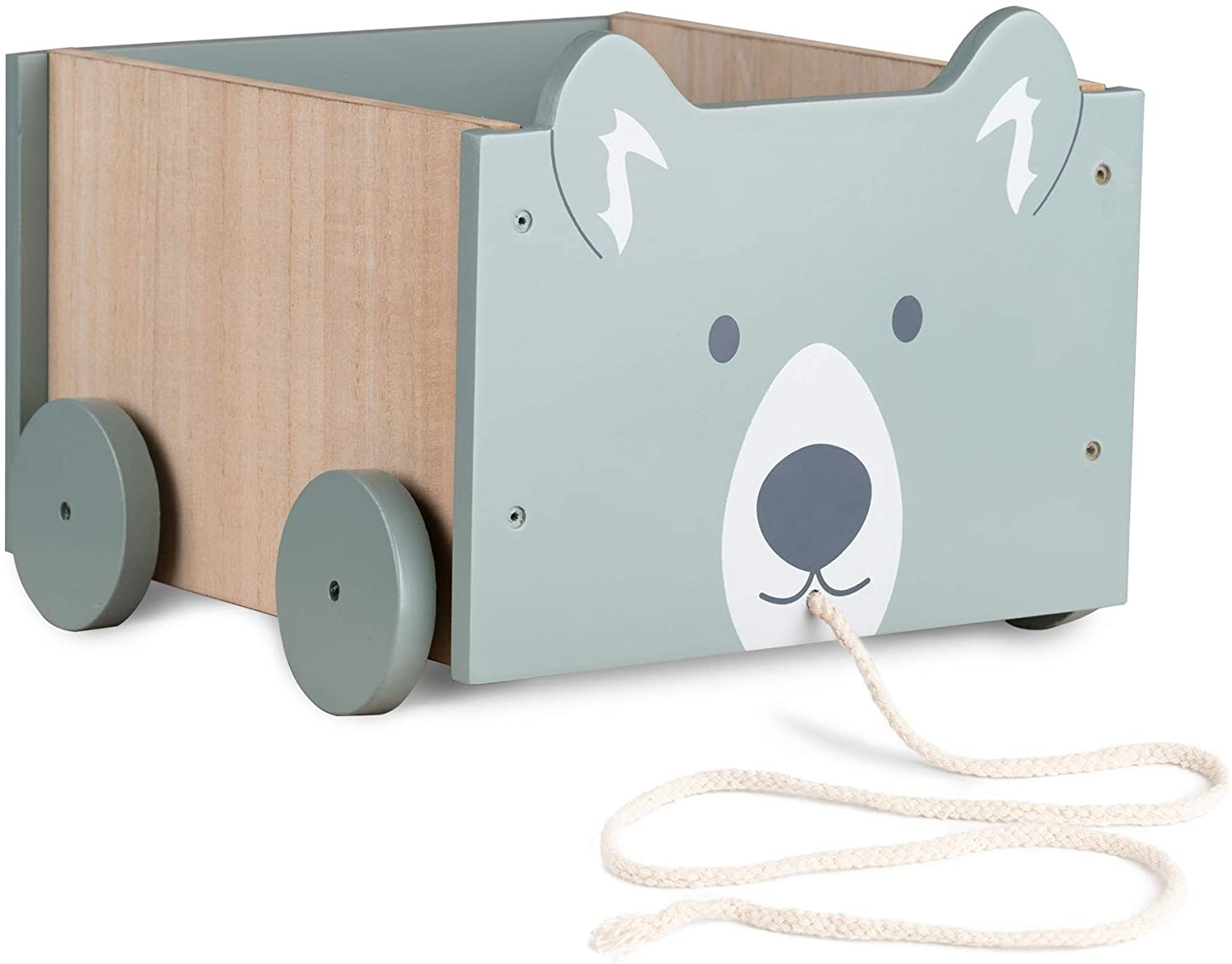 Navaris Toy Box Storage for Toys with Wheels - Παιδικό Κουτί Αποθήκευσης Παιχνιδιών με Ρόδες - Blue - 51163.07