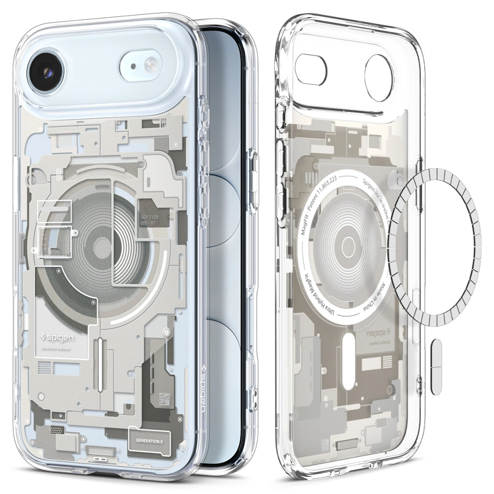 Spigen iPhone Air - Ultra Hybrid Mag - Σκληρή Θήκη με Πλαίσιο Σιλικόνης Και MagSafe - Zero One Natural Titanium