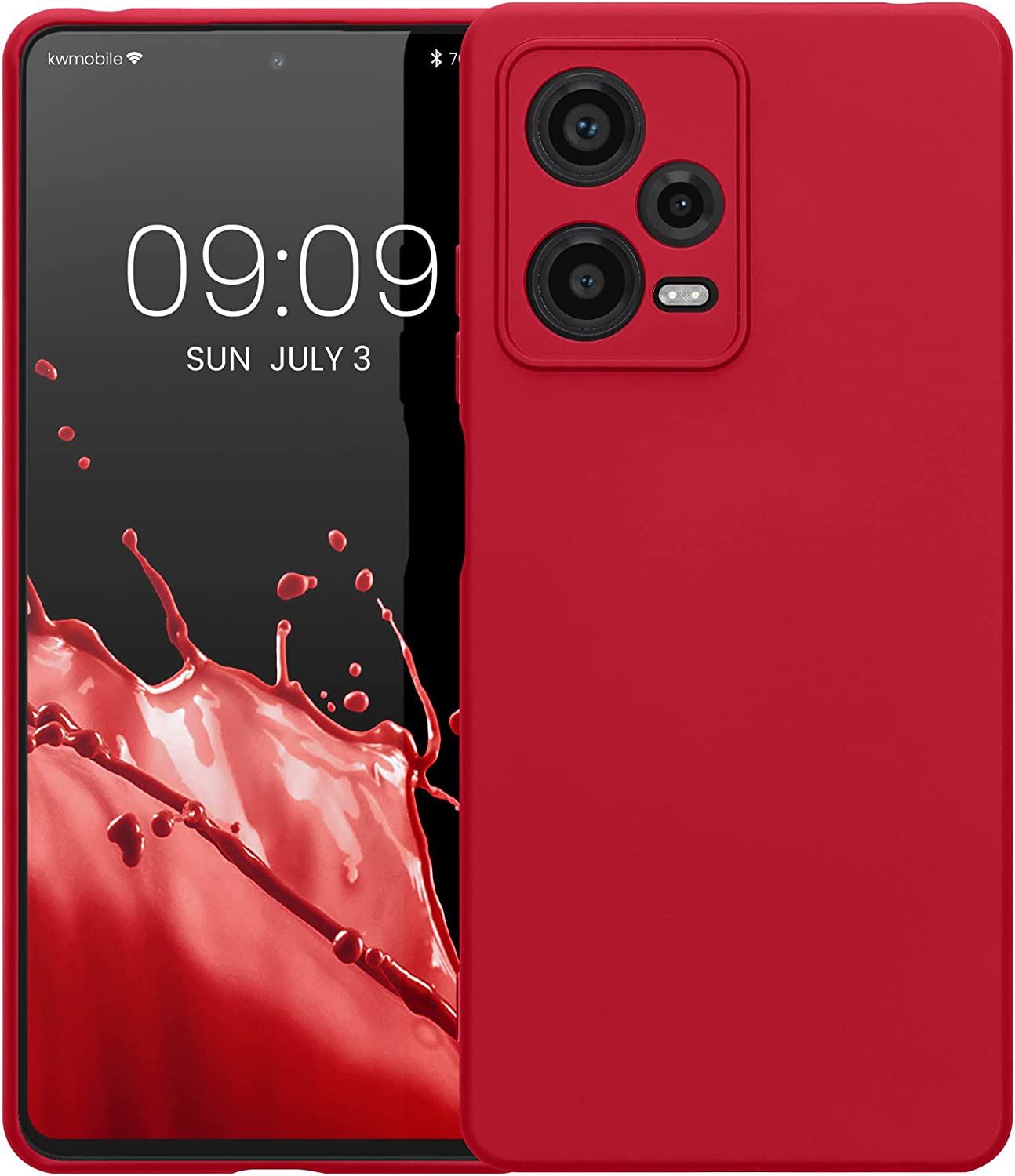 KW Xiaomi Redmi Note 12 Pro Θήκη Σιλικόνης Rubberized TPU - Sweet Cherry - 60733.229