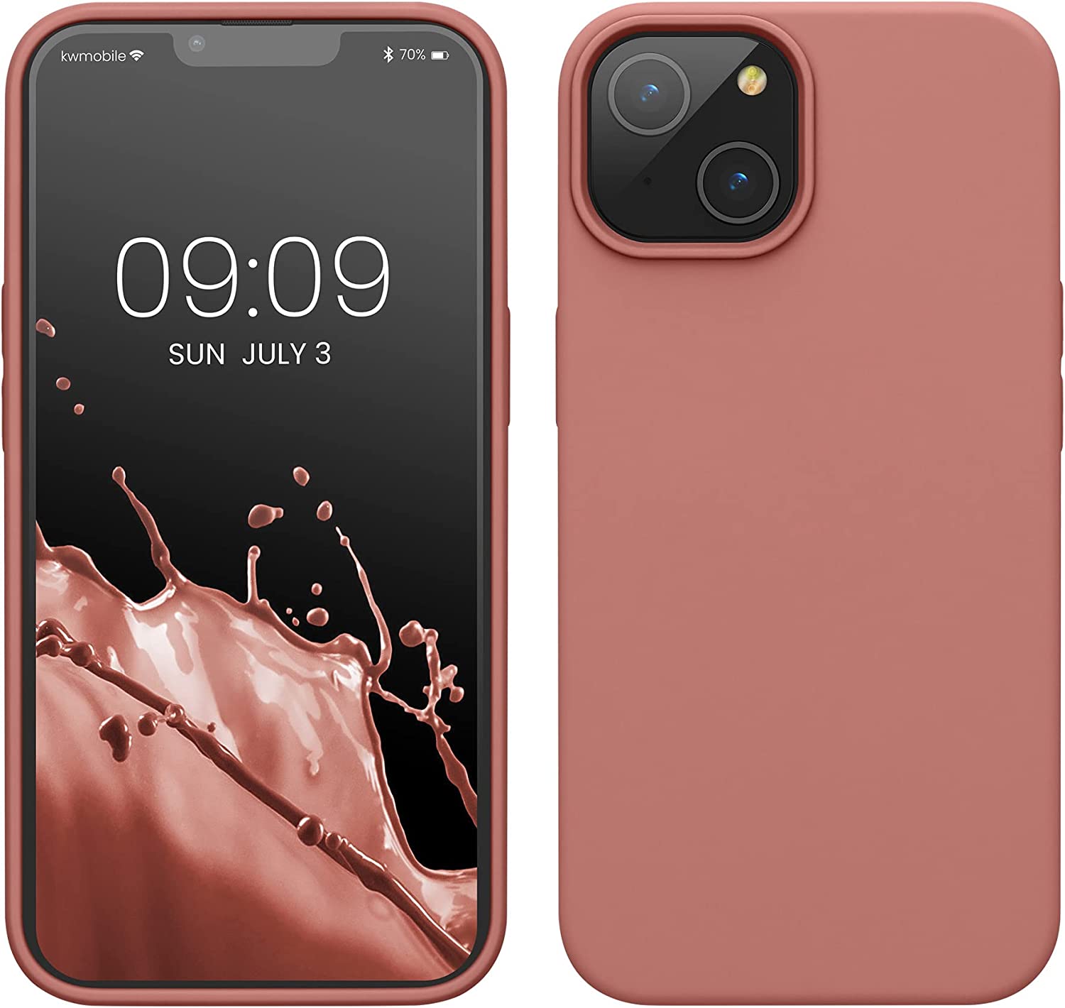 KW iPhone 14 Θήκη Σιλικόνης TPU - Winter Rose - 59071.193
