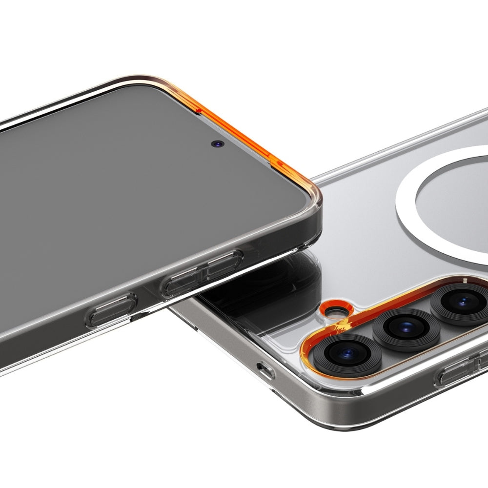 Araree Samsung Galaxy S25 Duple M Σκληρή Θήκη με Πλαίσιο Σιλικόνης και MagSafe - Διάφανη Ματ