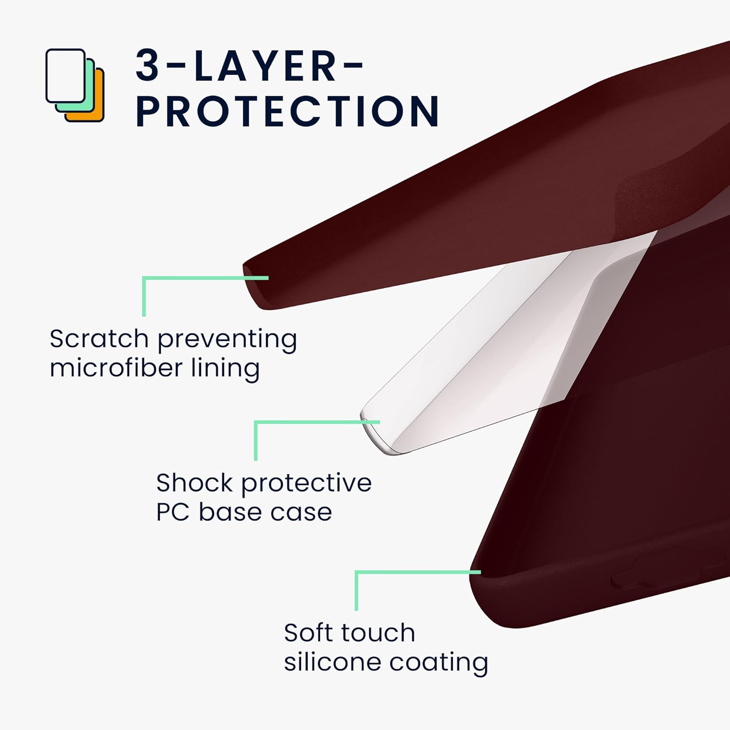 KW Samsung Galaxy S24 Ultra Θήκη Σιλικόνης Rubberized TPU - Bordeaux