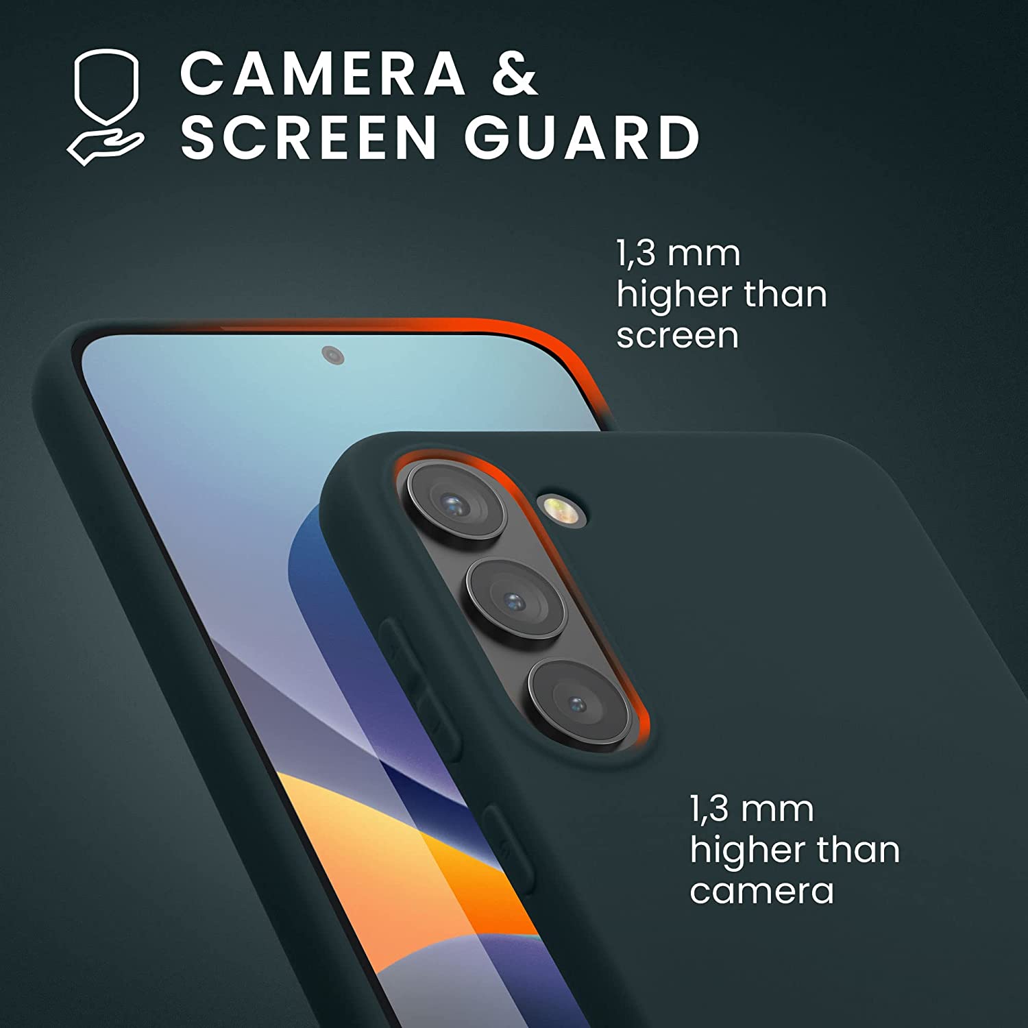 KW Samsung Galaxy S23+ Θήκη Σιλικόνης TPU - Dark Slate - 60283.202