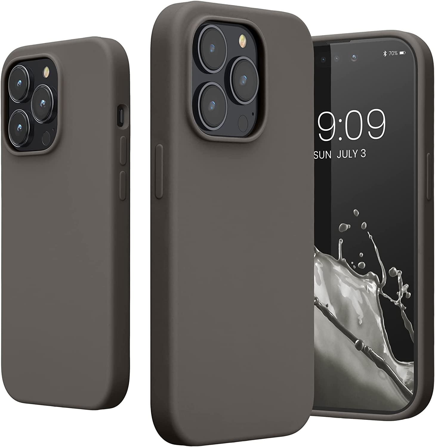 KW iPhone 14 Pro Θήκη Σιλικόνης TPU - Stone Dust - 59073.155