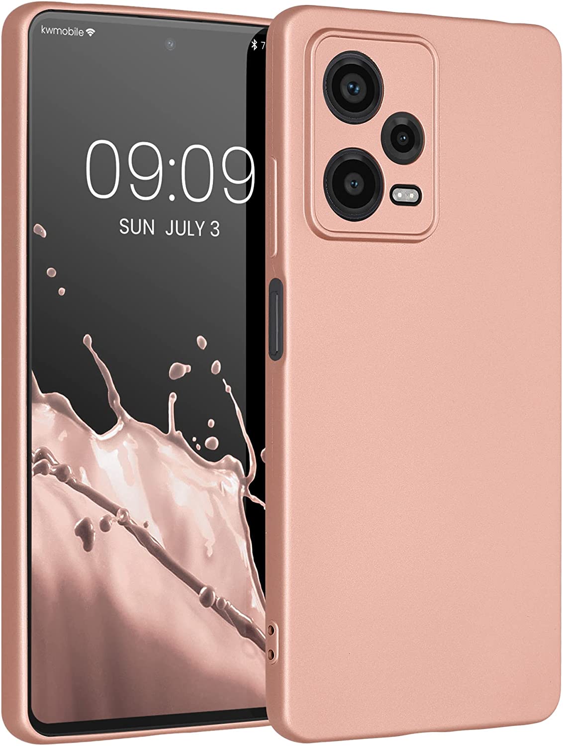 KW Xiaomi Redmi Note 12 Pro Θήκη Σιλικόνης TPU - Metallic Rose Gold - 60711.31