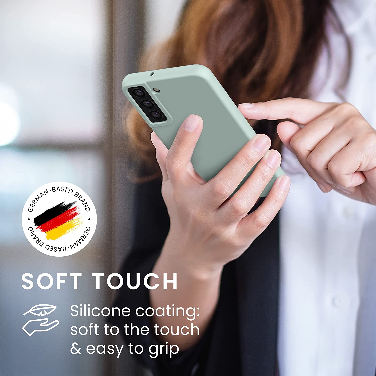 KW Samsung Galaxy S22 Plus Θήκη Σιλικόνης Rubberized TPU - Frosty Mint - 56761.200