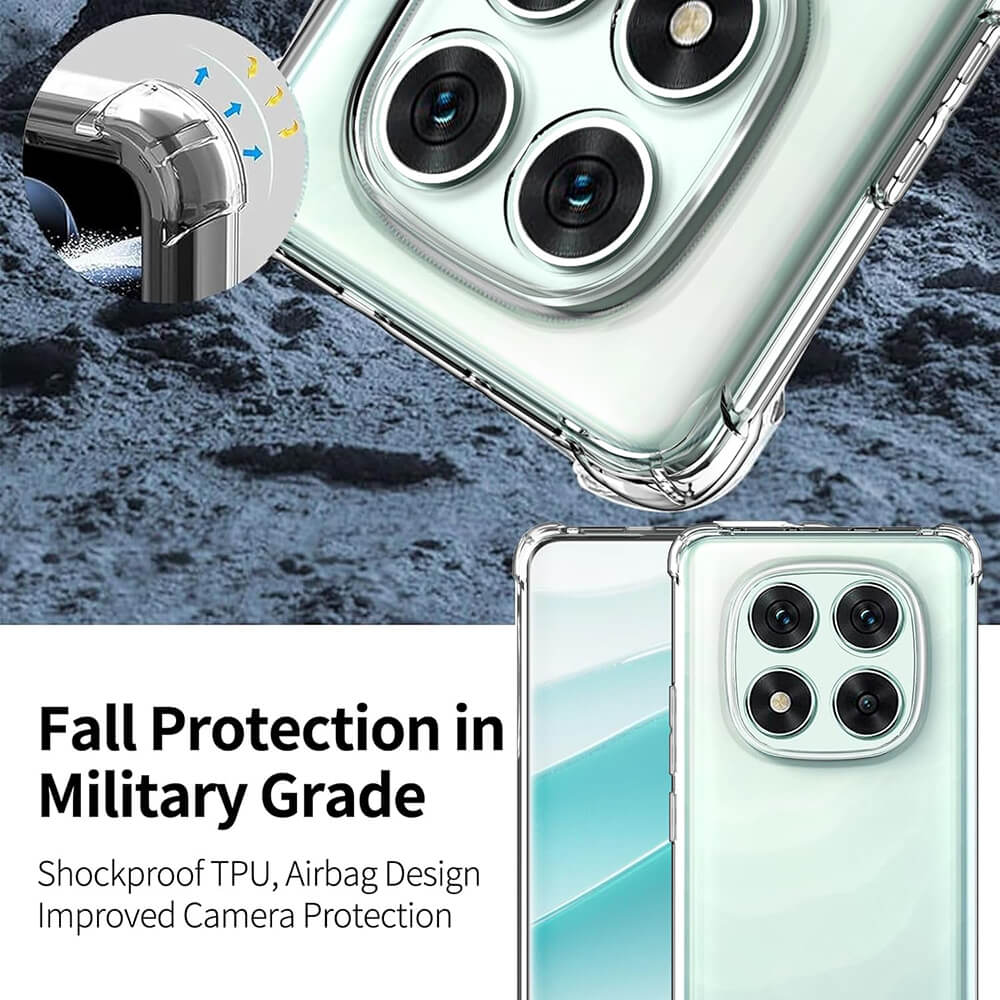 Techsuit Xiaomi Redmi Note 14 Pro 4G - Shockproof Clear Silicone MagSafe - Θήκη Σιλικόνης με Ενισχυμένες Γωνίες - Clear