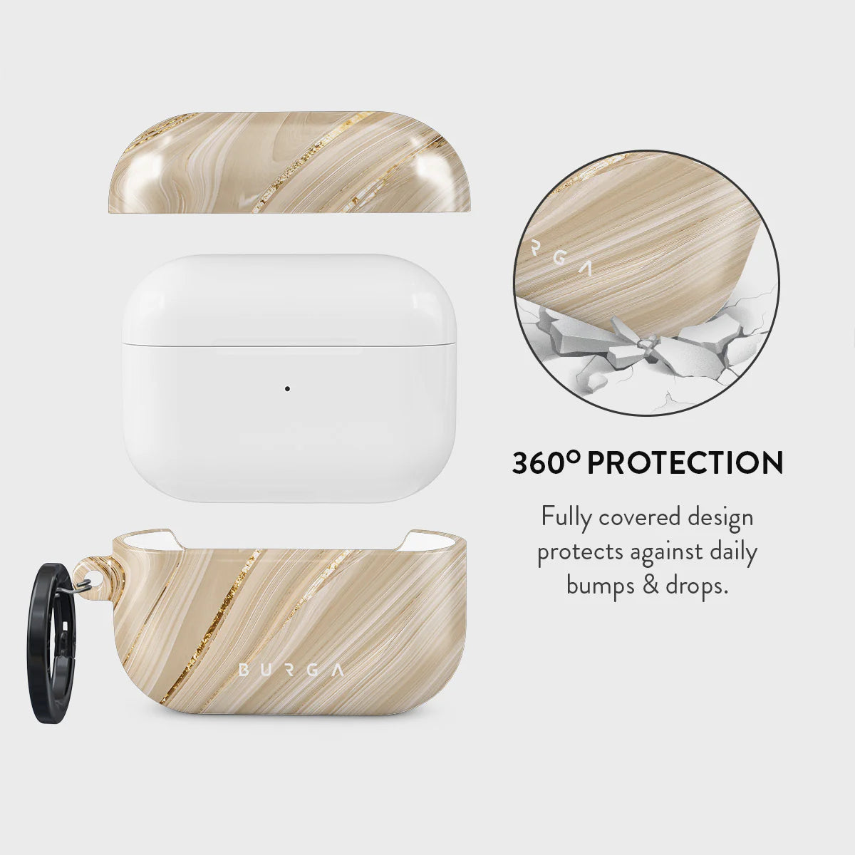 Burga AirPods Pro 2 Σκληρή Θήκη - Full Glam