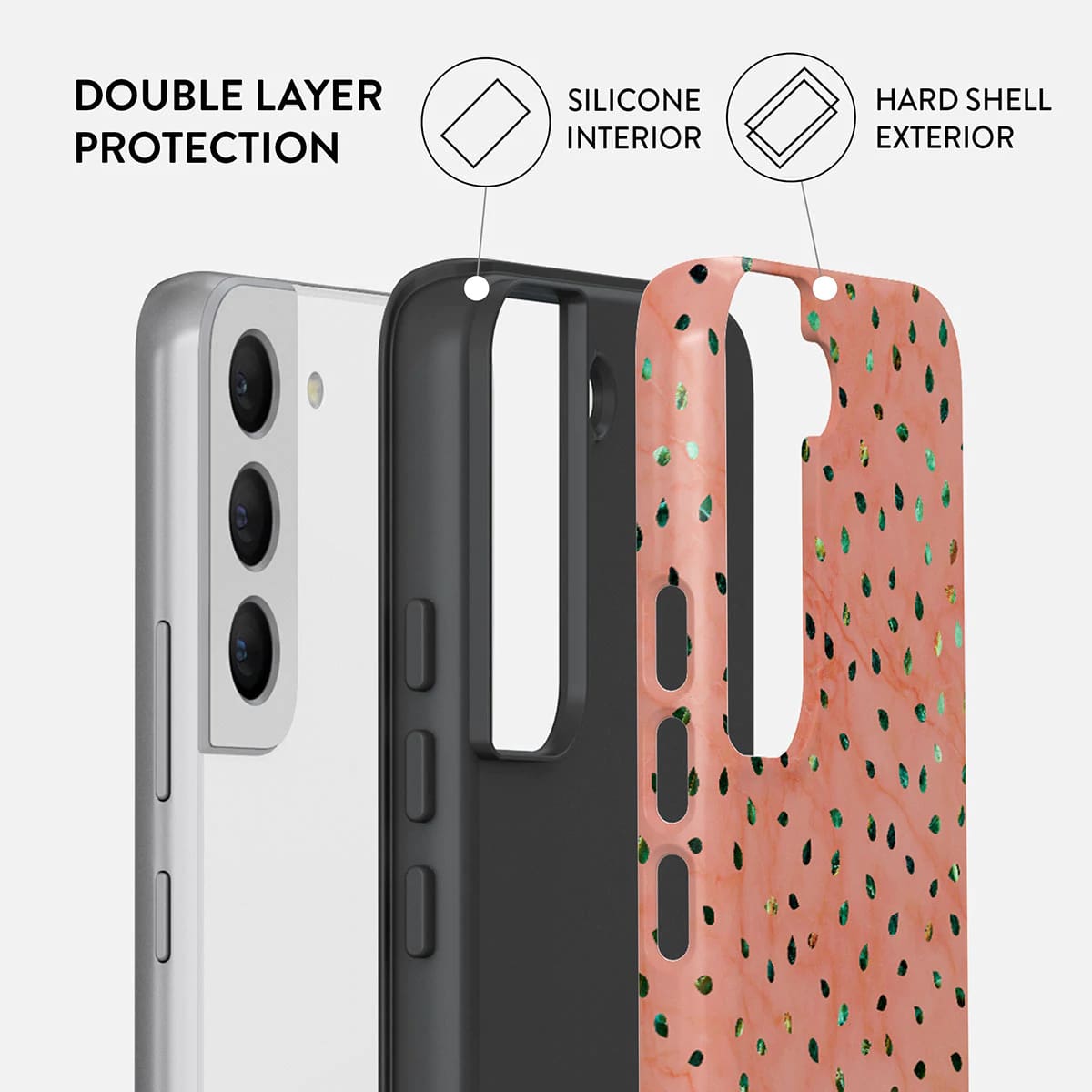 Burga Samsung Galaxy S22 Plus Fashion Tough Σκληρή Θήκη - Watermelon Shake