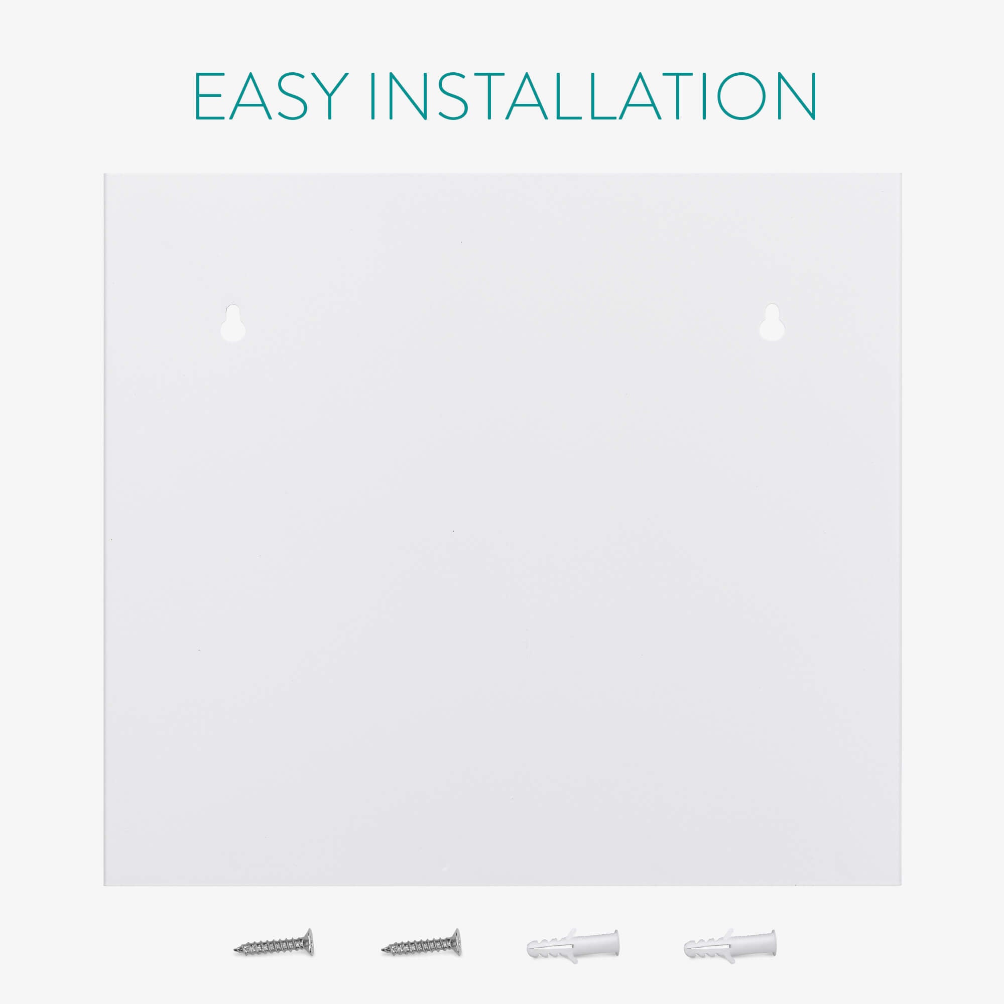 Navaris Σιδερένια Βάση Στήριξης Εφημερίδων και Περιοδικών για Τοίχο - 30 x 27 x 11 cm - White - 53720.1.02