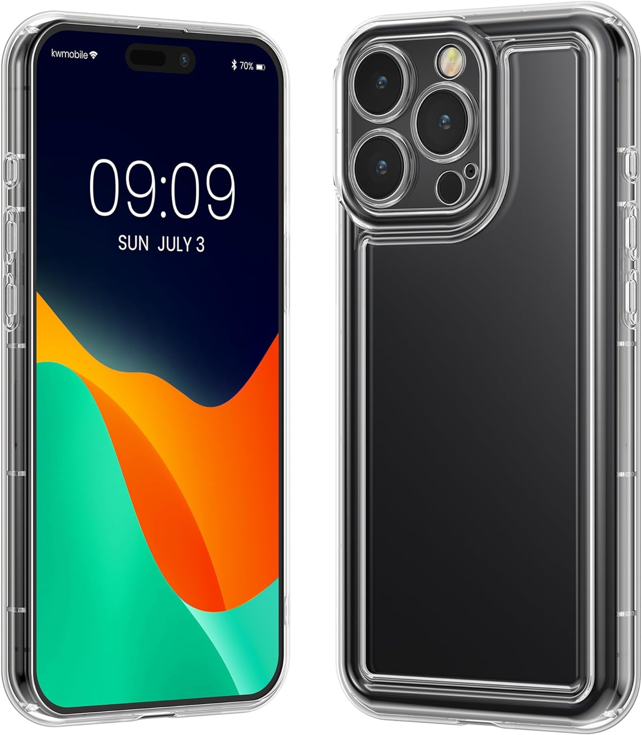 KW iPhone 15 Pro Max Air Cushion Θήκη Σιλικόνης TPU - Διάφανη