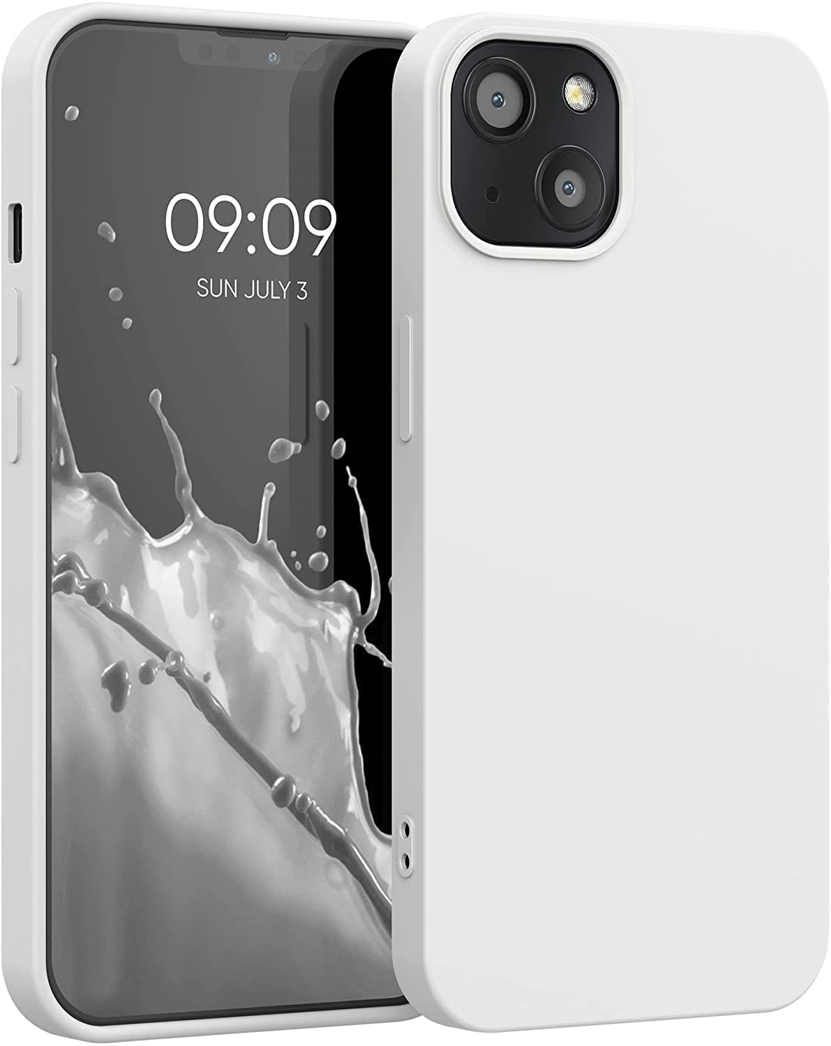 KW iPhone 13 Θήκη Σιλικόνης Rubberized TPU - Matte White - 55948.48
