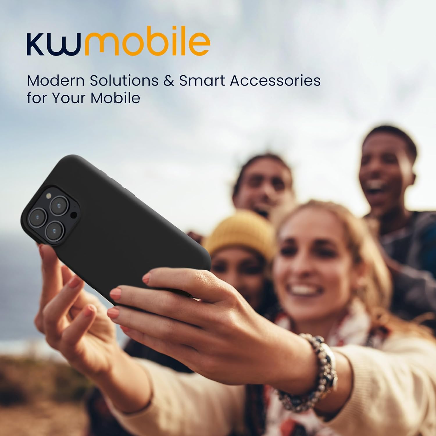 KW iPhone 16 Pro Max Θήκη Σιλικόνης Rubberized TPU - Black