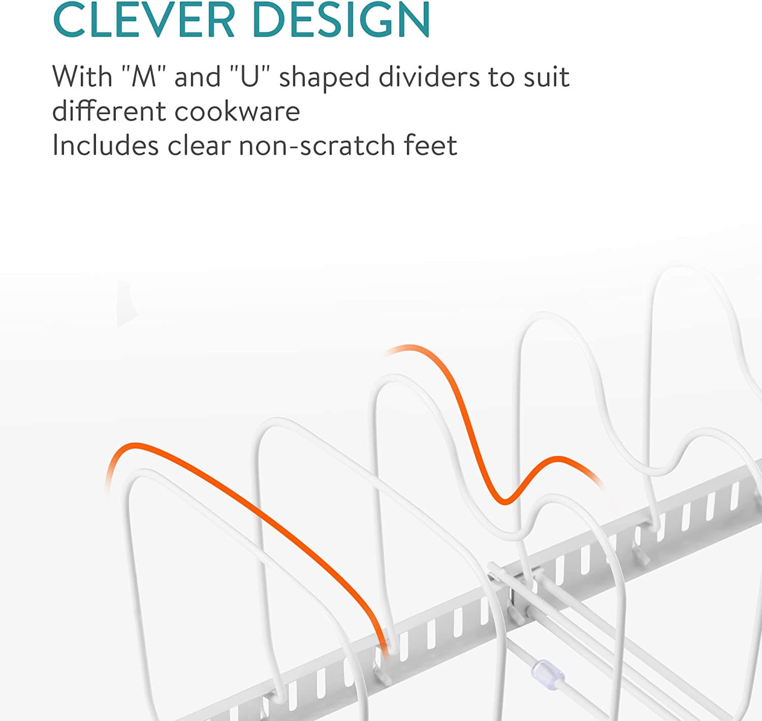 Navaris Επεκτεινόμενη Βάση Οργάνωσης για την Κουζίνα - ‎White - 60023.02