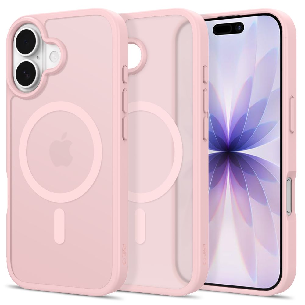 Tech-Protect iPhone 17 - Σκληρή Θήκη με Πλαίσιο Σιλικόνης και MagSafe - BasicMag - Matte Pink