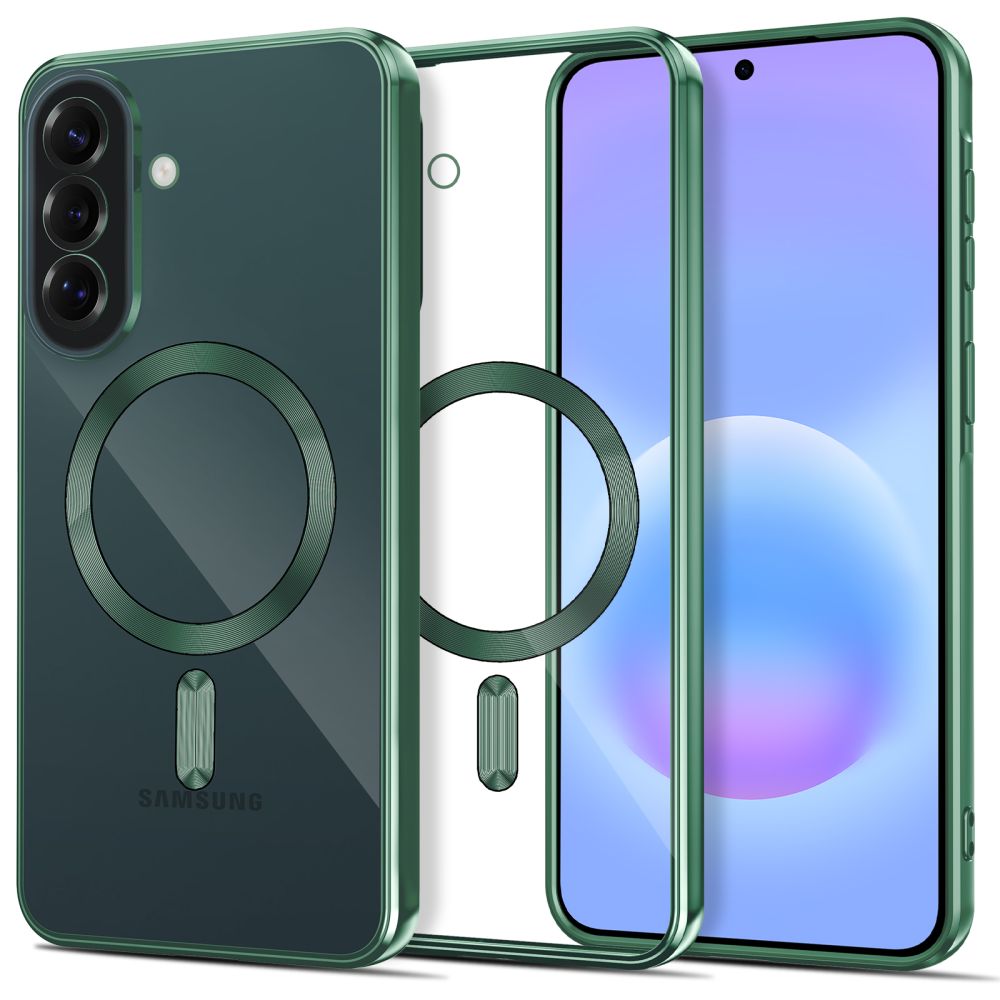 Tech-Protect Samsung Galaxy A37 5G - Θήκη Σιλικόνης TPU με MagSafe - MagFlex - Clear / Jungle Green