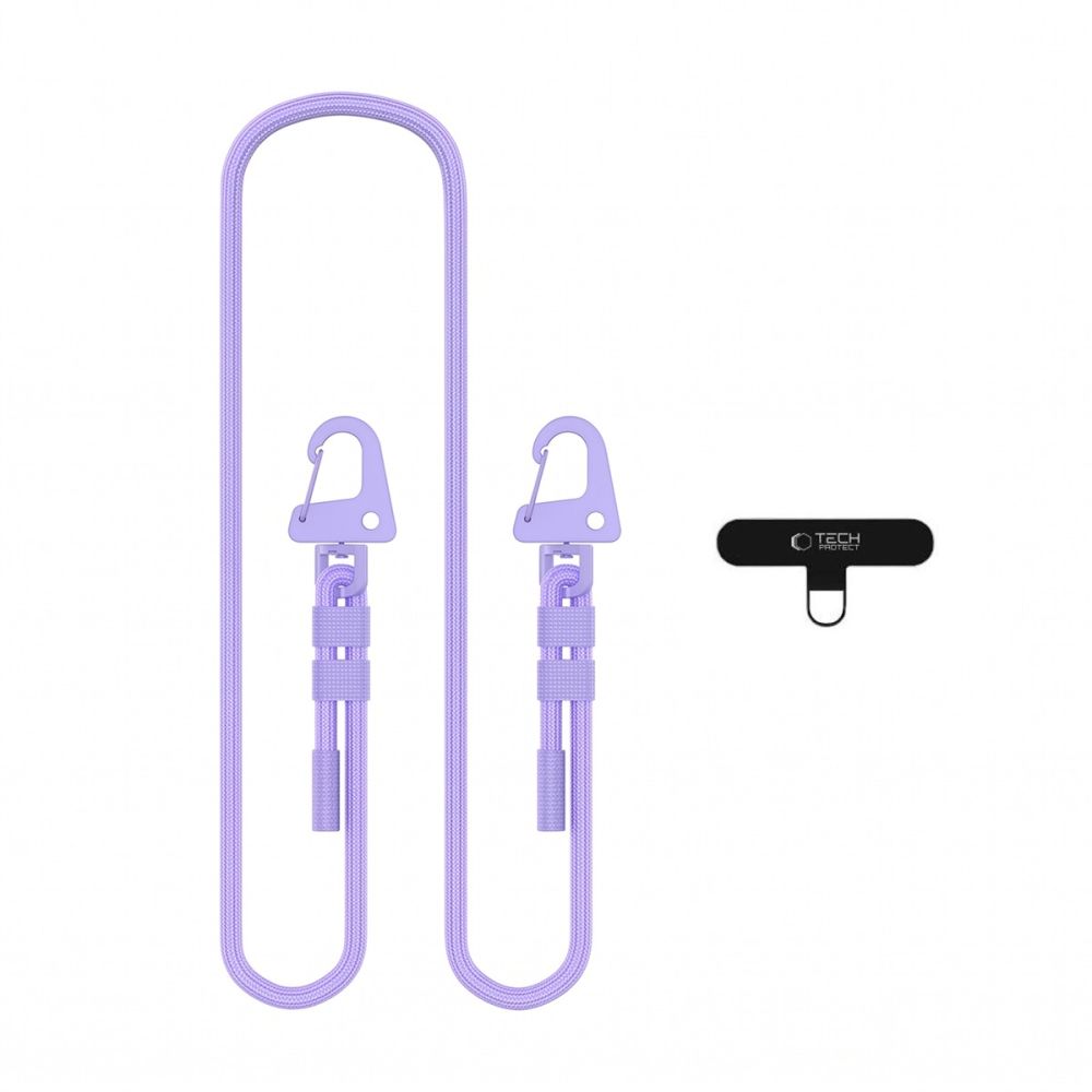 Tech-Protect Universal Λουράκι για Θήκη Κινητού - C5SD Rope CrossBody Strap - Lavender